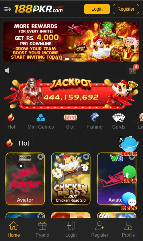 188PKR Game Interface