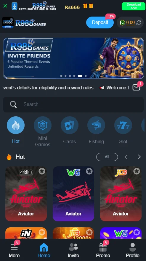 R988 Game interface