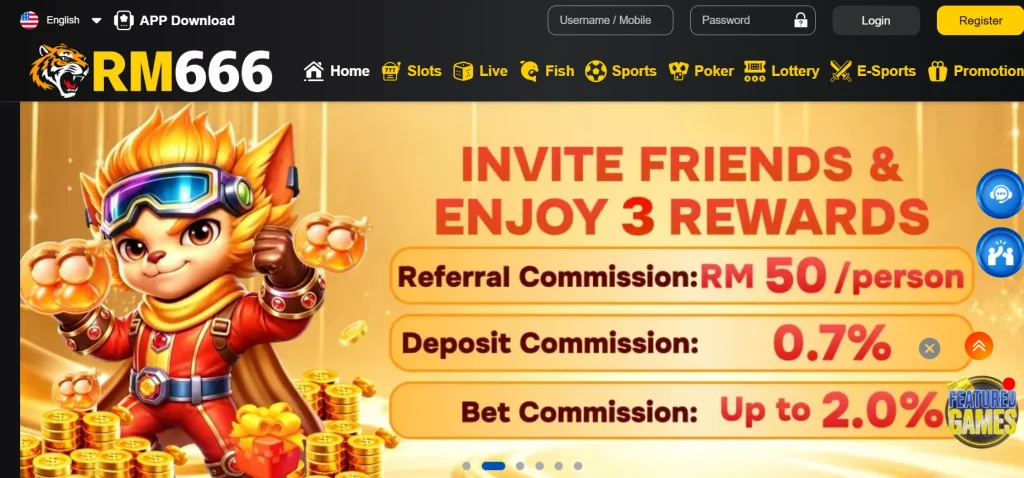 RM666 Game interface